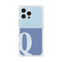 プレミアムスクエアケース with MagSafe［ オリジナル - initial two tone - Q blue ］