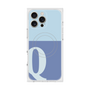 プレミアムスクエアケース with MagSafe［ オリジナル - initial two tone - Q blue ］