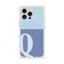 プレミアムスクエアケース with MagSafe［ オリジナル - initial two tone - Q blue ］