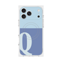 プレミアムスクエアケース with MagSafe［ オリジナル - initial two tone - Q blue ］