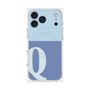 プレミアムスクエアケース with MagSafe［ オリジナル - initial two tone - Q blue ］