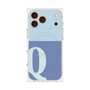プレミアムスクエアケース with MagSafe［ オリジナル - initial two tone - Q blue ］