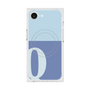 プレミアムスクエアケース with MagSafe［ オリジナル - initial two tone - Q blue ］