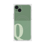 プレミアムスクエアケース with MagSafe［ オリジナル - initial two tone - Q green ］