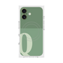 プレミアムスクエアケース with MagSafe［ オリジナル - initial two tone - Q green ］