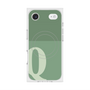 プレミアムスクエアケース with MagSafe［ オリジナル - initial two tone - Q green ］