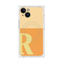 プレミアムスクエアケース with MagSafe［ オリジナル - initial two tone - R orange ］