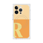 プレミアムスクエアケース with MagSafe［ オリジナル - initial two tone - R orange ］