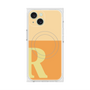 プレミアムスクエアケース with MagSafe［ オリジナル - initial two tone - R orange ］