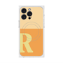 プレミアムスクエアケース with MagSafe［ オリジナル - initial two tone - R orange ］