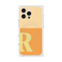 プレミアムスクエアケース with MagSafe［ オリジナル - initial two tone - R orange ］