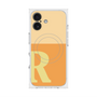 プレミアムスクエアケース with MagSafe［ オリジナル - initial two tone - R orange ］