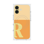 プレミアムスクエアケース with MagSafe［ オリジナル - initial two tone - R orange ］