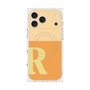 プレミアムスクエアケース with MagSafe［ オリジナル - initial two tone - R orange ］