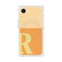 プレミアムスクエアケース with MagSafe［ オリジナル - initial two tone - R orange ］