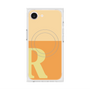 プレミアムスクエアケース with MagSafe［ オリジナル - initial two tone - R orange ］