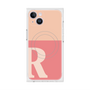 プレミアムスクエアケース with MagSafe［ オリジナル - initial two tone - R pink ］