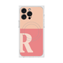 プレミアムスクエアケース with MagSafe［ オリジナル - initial two tone - R pink ］