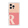 プレミアムスクエアケース with MagSafe［ オリジナル - initial two tone - R pink ］