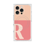 プレミアムスクエアケース with MagSafe［ オリジナル - initial two tone - R pink ］