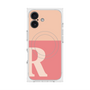 プレミアムスクエアケース with MagSafe［ オリジナル - initial two tone - R pink ］