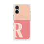 プレミアムスクエアケース with MagSafe［ オリジナル - initial two tone - R pink ］