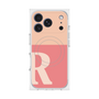 プレミアムスクエアケース with MagSafe［ オリジナル - initial two tone - R pink ］