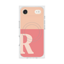 プレミアムスクエアケース with MagSafe［ オリジナル - initial two tone - R pink ］