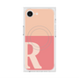 プレミアムスクエアケース with MagSafe［ オリジナル - initial two tone - R pink ］