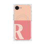 プレミアムスクエアケース with MagSafe［ オリジナル - initial two tone - R pink ］