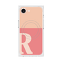 プレミアムスクエアケース with MagSafe［ オリジナル - initial two tone - R pink ］