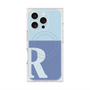プレミアムスクエアケース with MagSafe［ オリジナル - initial two tone - R blue ］