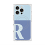 プレミアムスクエアケース with MagSafe［ オリジナル - initial two tone - R blue ］