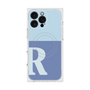 プレミアムスクエアケース with MagSafe［ オリジナル - initial two tone - R blue ］