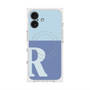 プレミアムスクエアケース with MagSafe［ オリジナル - initial two tone - R blue ］