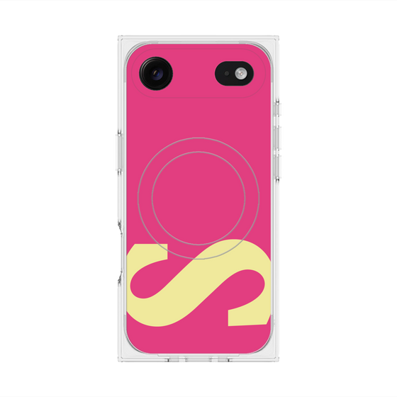 プレミアムスクエアケース with MagSafe［ オリジナル - initial color - S pink ］