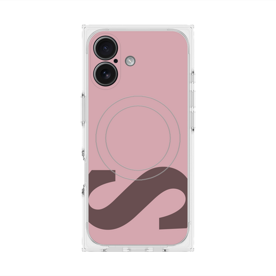 プレミアムスクエアケース with MagSafe［ オリジナル - initial color - S dusty pink ］