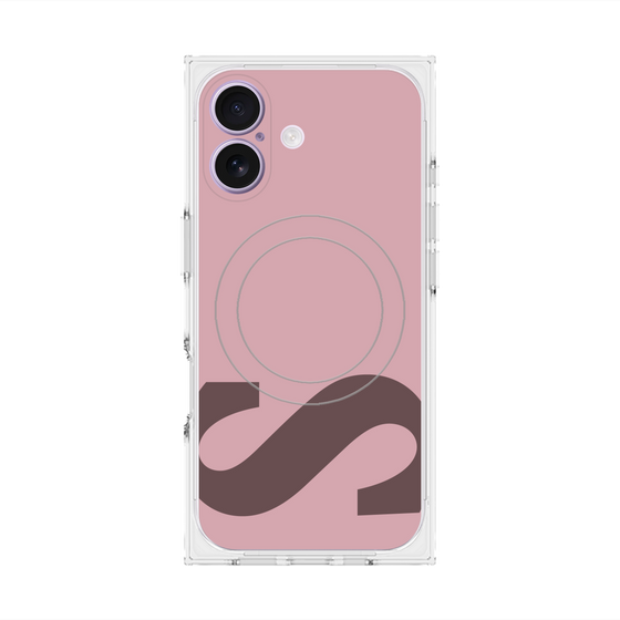 プレミアムスクエアケース with MagSafe［ オリジナル - initial color - S dusty pink ］