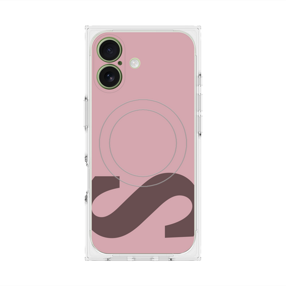 プレミアムスクエアケース with MagSafe［ オリジナル - initial color - S dusty pink ］
