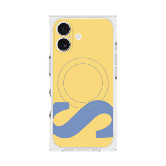 プレミアムスクエアケース with MagSafe［ オリジナル - initial color - S yellow ］