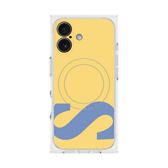 プレミアムスクエアケース with MagSafe［ オリジナル - initial color - S yellow ］