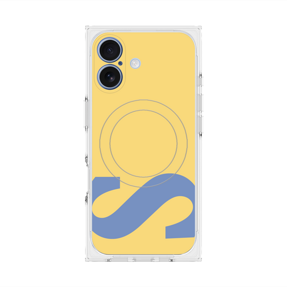 プレミアムスクエアケース with MagSafe［ オリジナル - initial color - S yellow ］