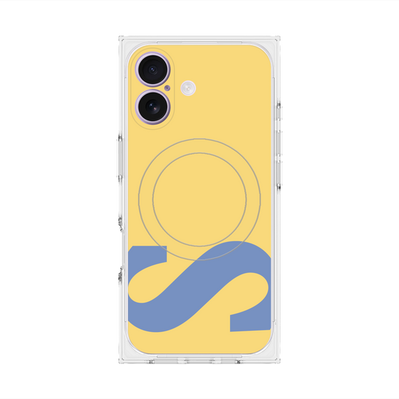 プレミアムスクエアケース with MagSafe［ オリジナル - initial color - S yellow ］