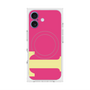 プレミアムスクエアケース with MagSafe［ オリジナル - initial color - T pink ］