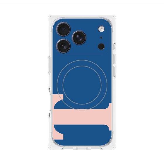 プレミアムスクエアケース with MagSafe［ オリジナル - initial color - T navy ］