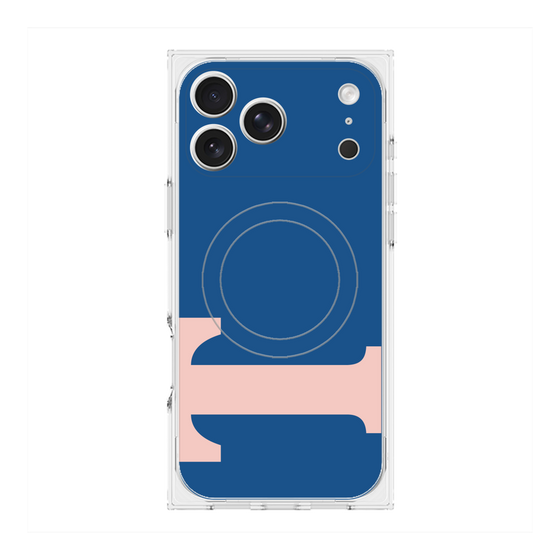 プレミアムスクエアケース with MagSafe［ オリジナル - initial color - T navy ］