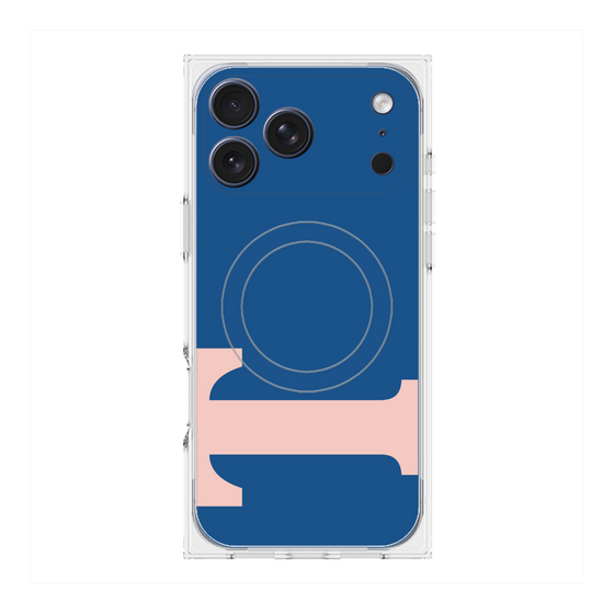 プレミアムスクエアケース with MagSafe［ オリジナル - initial color - T navy ］