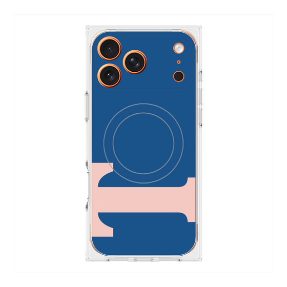 プレミアムスクエアケース with MagSafe［ オリジナル - initial color - T navy ］