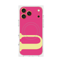 プレミアムスクエアケース with MagSafe［ オリジナル - initial color - U pink ］