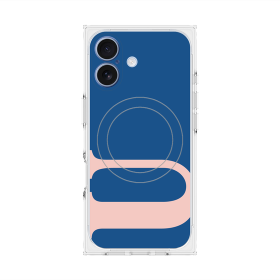 プレミアムスクエアケース with MagSafe［ オリジナル - initial color - U navy ］